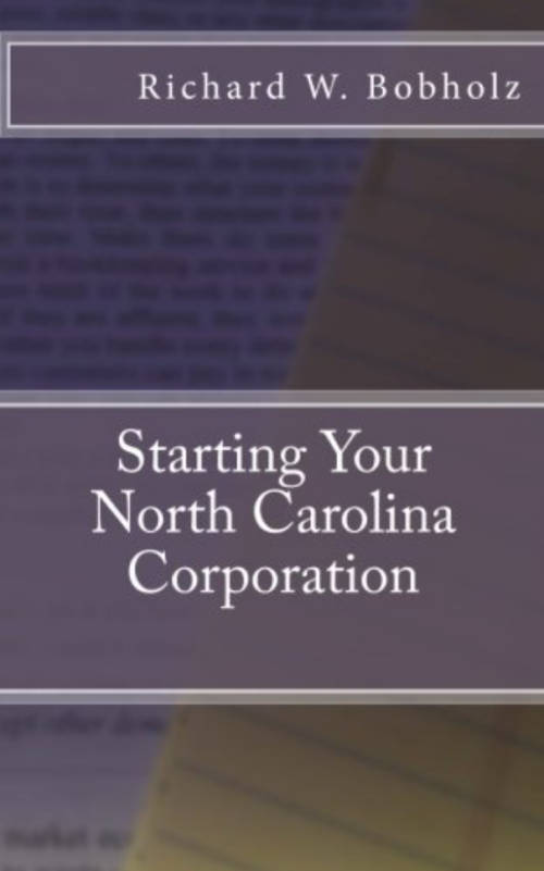 Book Cover - Starting Your North Carolina Corporation