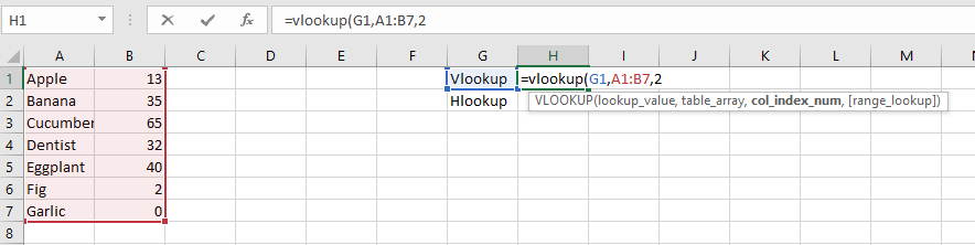 VLookup Example - NC Business Blog